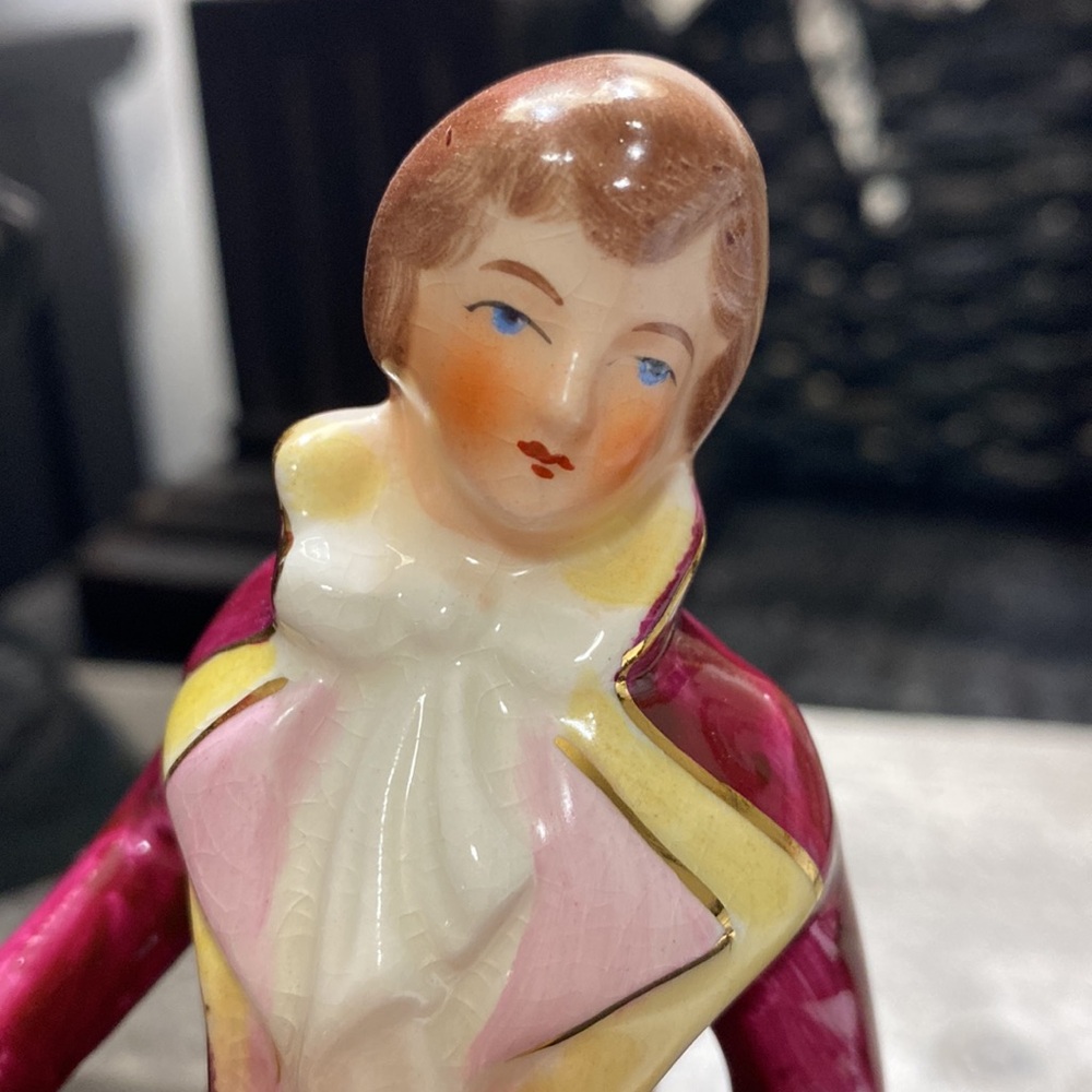 Vintage Coventry Figurine of Gentleman in Pink Jacket and Yellow Trousers! - Picture 6 of 7